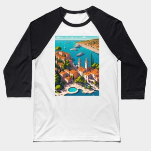 French Riviera Baseball T-Shirt